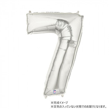 34インチレターバルーン　シルバー　数字（ 7 ）BLT15847 風船 バルーン