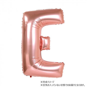 34インチレターバルーン ローズゴールド イニシャル（ E ）BLT02905 風船 バルーン