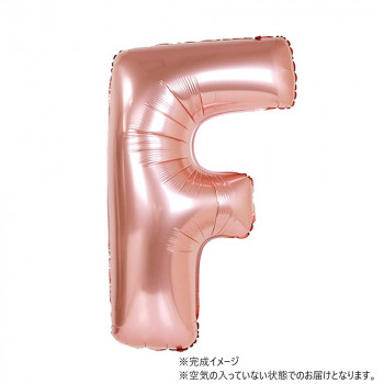 34インチレターバルーン ローズゴールド イニシャル（ F ）BLT02906 風船 バルーン