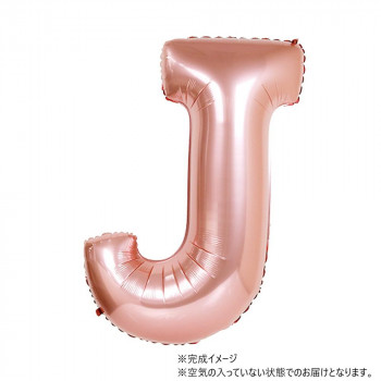 34インチレターバルーン ローズゴールド イニシャル（ J ）BLT02910 風船 バルーン
