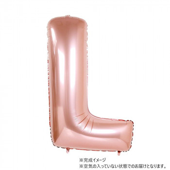 34インチレターバルーン ローズゴールド イニシャル（ L ）BLT02912 風船 バルーン