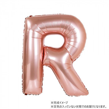34インチレターバルーン ローズゴールド イニシャル（ R ）BLT02918 風船 バルーン