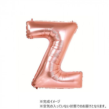 34インチレターバルーン ローズゴールド イニシャル（ Z ）BLT02926 風船 バルーン