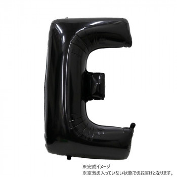 34インチレターバルーン　ブラック　イニシャル（　E　）BLT03905 風船 バルーン