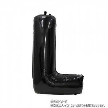34インチレターバルーン　ブラック　イニシャル（　L　）BLT03912 風船 バルーン