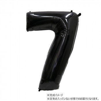 34インチレターバルーン　ブラック　数字（　7　）BLT00827 風船 バルーン