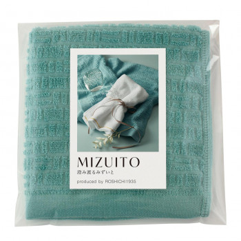 トクダタオル MIZUITO 澄みわたるみずいと ハンドタオル(PP袋入)ブルーグリーン 39005