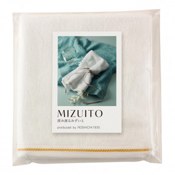 トクダタオル MIZUITO 澄みわたるみずいと ハンドタオル(PP袋入)ホワイト 39006
