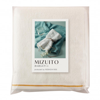 トクダタオル MIZUITO 澄みわたるみずいと フェイスタオル(PP袋入)ホワイト 39011