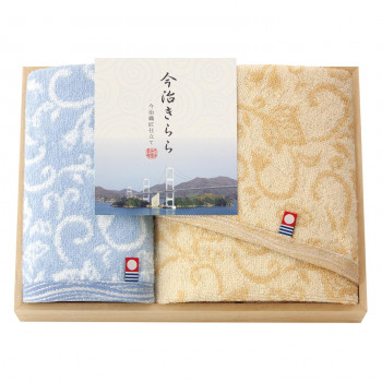 トクダタオル 今治きらら 木箱入タオルセット 53025