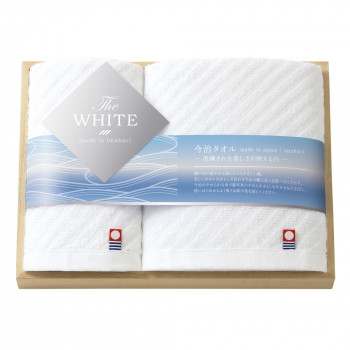 トクダタオル 今治 The WHITE(ザ ホワイト) 木箱入りタオルセット 65525