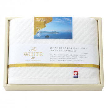 トクダタオル 今治 The WHITE(ザ ホワイト) スリムバスタオル 65615