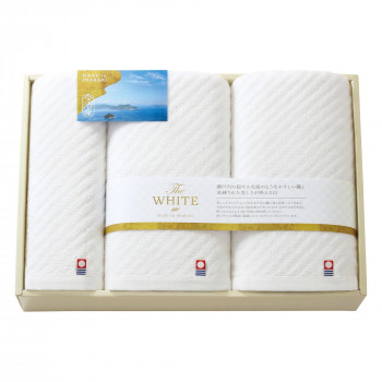 トクダタオル 今治 The WHITE(ザ ホワイト) タオルセット 65640