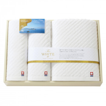 トクダタオル 今治 The WHITE(ザ ホワイト) タオルセット 65650