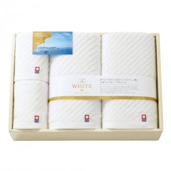 トクダタオル 今治 The WHITE(ザ ホワイト) タオルセット 65680