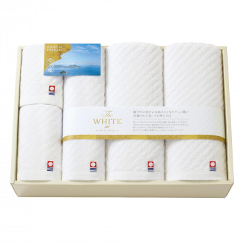 トクダタオル 今治 The WHITE(ザ ホワイト) タオルセット 65601