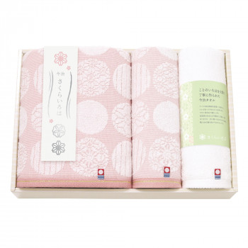 トクダタオル 今治 さくらいろは タオルセット 64640