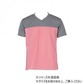 フットマーク　入浴介護Tシャツ　M ピンク 403340