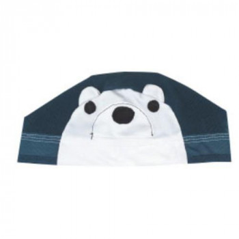 フットマーク　水泳帽子　アニマルくん　幼児フリー ノーコン (クマ) 202117