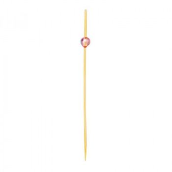 神堂 ビーズピックス ピンク 9cm 50本 ビーズ珠をあしらったピック 飾り串 9495