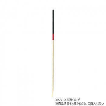 神堂 勘定串 2色 黒/赤12cm 100本 シンプルで使いやすい丸串 色付き 16115