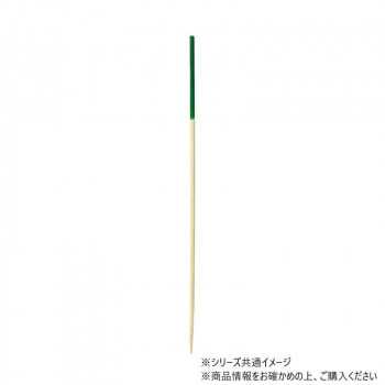 神堂 勘定串 1色 緑12cm 100本 シンプルで使いやすい丸串 色付き 16107
