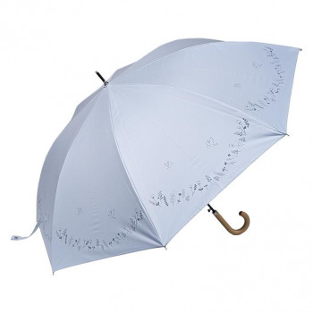 ローズ産業 傘 フローレンスケリー 晴雨兼用58cm 8駒小鳥柄 L/GR ライトグリーン 35581213
