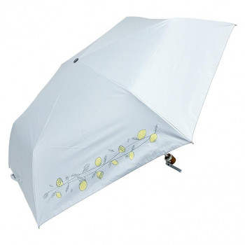 ローズ産業 折り畳み傘 フローレンスケリー 晴雨兼用55cm レモン柄 L/GR ライトグリーン 61551113