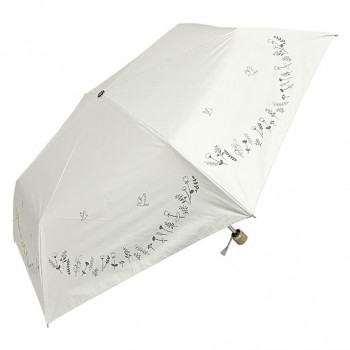 ローズ産業 折り畳み傘 フローレンスケリー 晴雨兼用55cm 小鳥柄 IV アイボリー 61551209