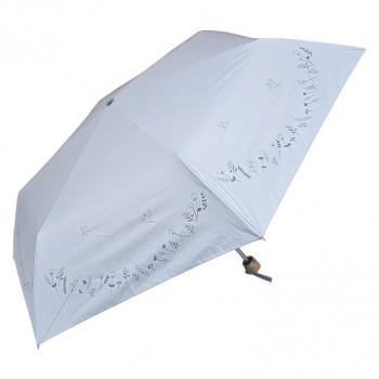 ローズ産業 折り畳み傘 フローレンスケリー 晴雨兼用55cm 小鳥柄 L/GR ライトグリーン 61551213