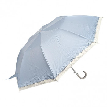 ローズ産業 折り畳み傘 RIC晴雨兼用55cm JPヒートカット切継ぎ SX サックス 61552121