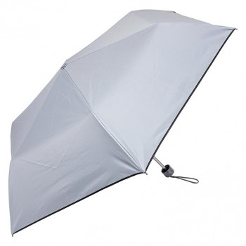 ローズ産業 折り畳み傘 RIC晴雨兼用50cm テトロン無地 GY グレー 62504008