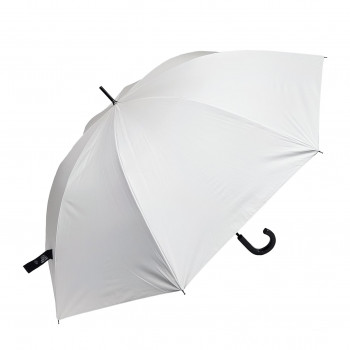 ローズ産業 傘 70cm 紳士軽涼晴雨カーボン無地手開き WH ホワイト 31705208