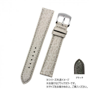 ロシェ 腕時計用ベルト バッファロー 16/14mm 110/70mm ブラック 5020501