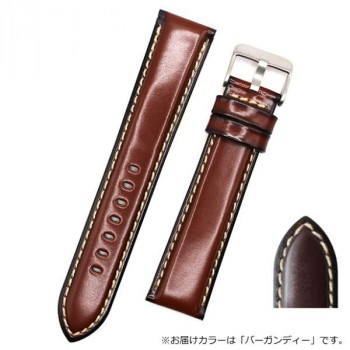 ロシェ 腕時計用ベルト ダービー 18/16mm 115/80mm バーガンディー 5331807SC13