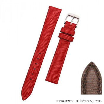 ロシェ 腕時計用ベルト カウハイド オパーリン 16/14mm 110/70mm ブラウン 5381603ST