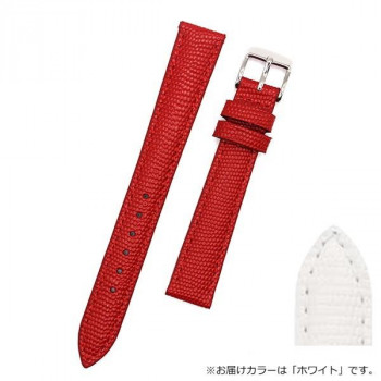 ロシェ 腕時計用ベルト カウハイド オパーリン 18/16mm 115/80mm ホワイト 5381802ST