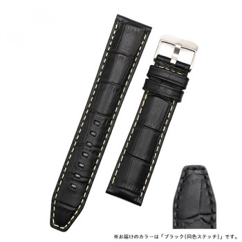 ロシェ 腕時計用ベルト インディアナ 20/18mm 120/80mm ブラック 5590791