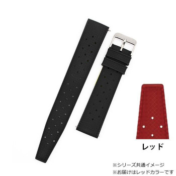 ロシェ 腕時計用ベルト トロピック 18/16mm 120/75mm レッド 8401805