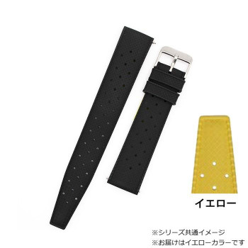 ロシェ 腕時計用ベルト トロピック 18/16mm 120/75mm イエロー 8401809