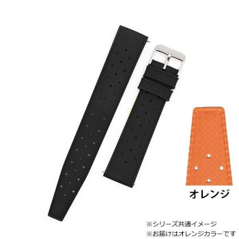 ロシェ 腕時計用ベルト トロピック 18/16mm 120/75mm オレンジ 8401819