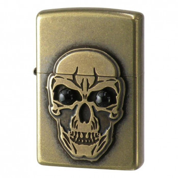 ペンギンライター ZIPPO ビッグメタル スカル＆オニキス