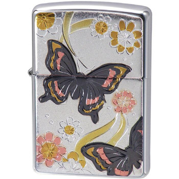 ペンギンライター ZIPPO 電鋳板 蝶
