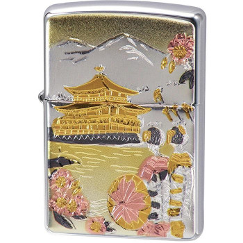 ZIPPO 電鋳板 金閣寺