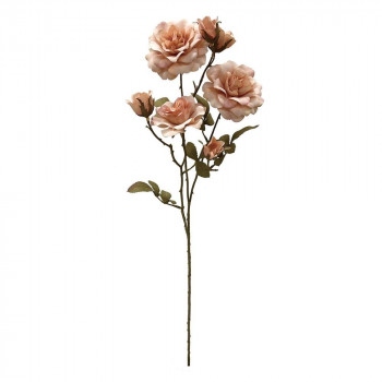 アーティフィシャルフラワー イングリッシュローズスプレー E2722 DUSTY PINK（02）
