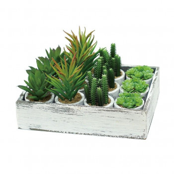 多肉植物フェイクグリーン ミニサボテンアソートセット(12ケ) E4575 （00）
