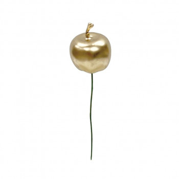 フェイクフルーツ 3CM ミニアップル(12個/箱) E5063 GOLD（28）