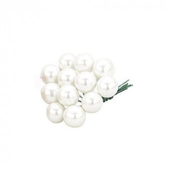 デコレーション 10MMパールベリー(12本x12束) E6337 WHITE（01）