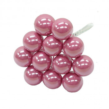 デコレーション 10MMパールベリー(12本x12束) E6337 DK.PINK（21）