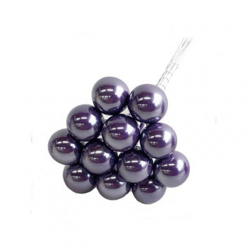 デコレーション 12MMパールベリー(12本x12束) E6338 PURPLE（06）